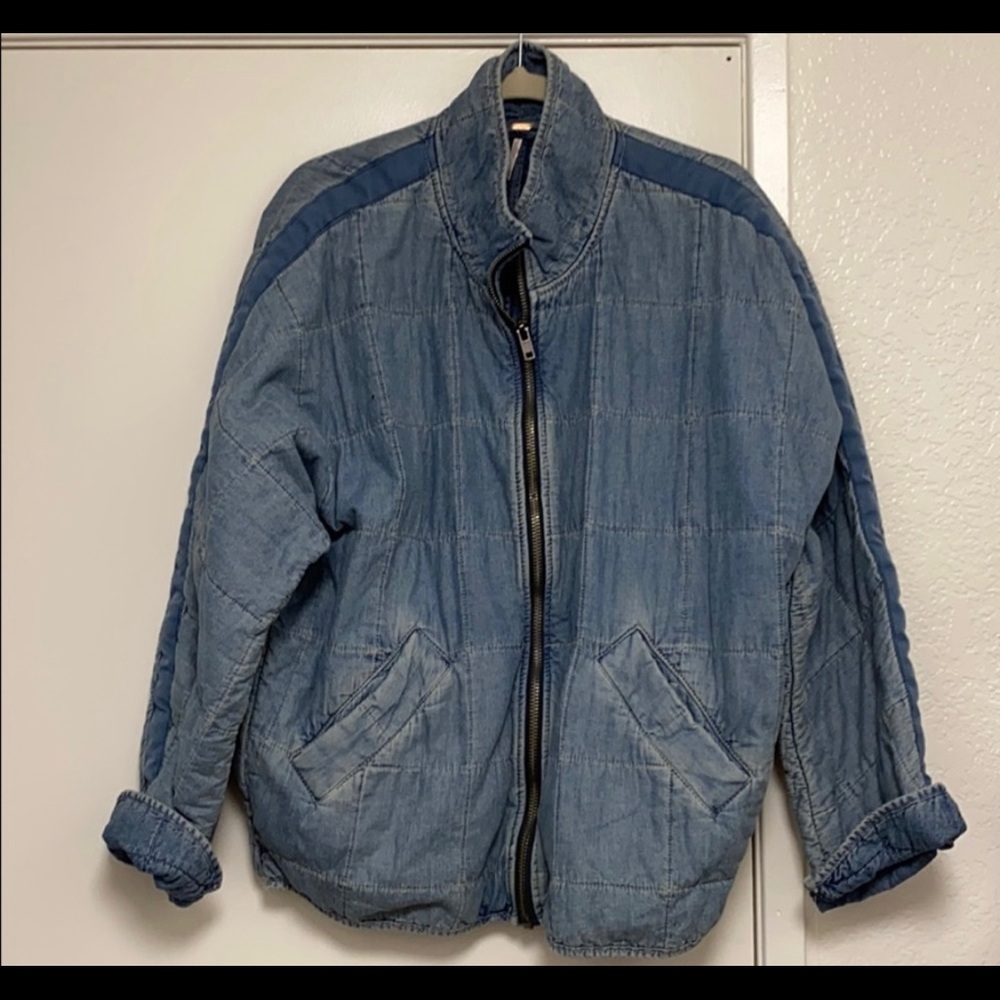 Free People Quilted Dolman Jacket